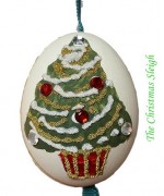 TEMPORARILY OUT OF STOCK - Peter Priess of Salzburg Hand Painted Easter Egg CHRISTMAS